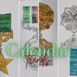 Calender set 12 items